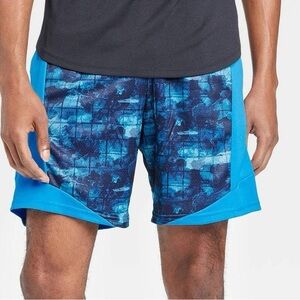 All in Motion Blue Patterned Kids Shorts